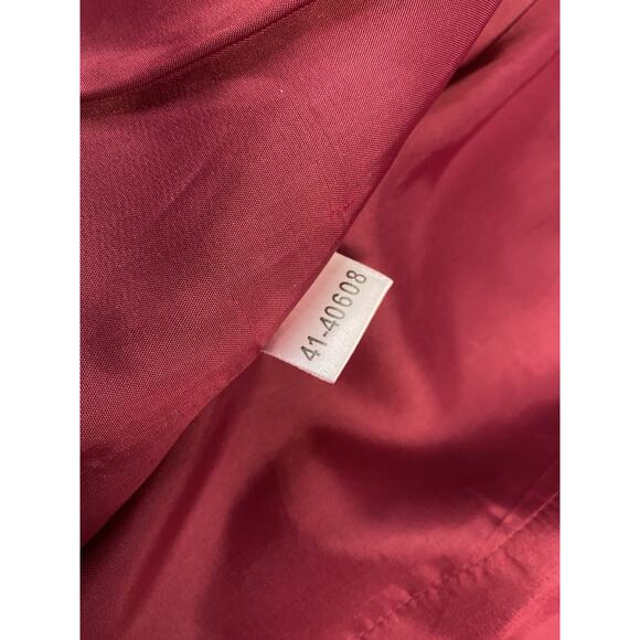 ANN TAYLOR Wool Blazer Size 6 Pants 8 Suit Set Womens Magenta Pink Career Lined - Picture 9 of 16